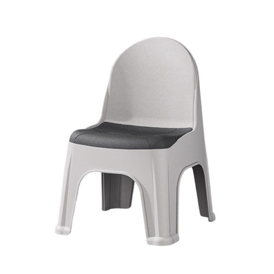 Modern Minimalist Square PP Stackable Backrest Kids Low Stool For Living Room