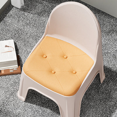 Modern Minimalist Square PP Stackable Backrest Kids Low Stool For Living Room