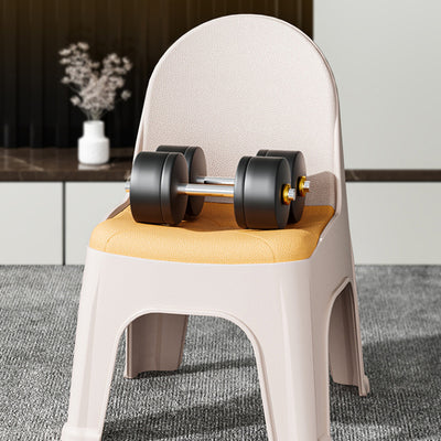 Modern Minimalist Square PP Stackable Backrest Kids Low Stool For Living Room
