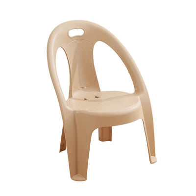 Modern Minimalist Round PP Stackable Backrest Armrest Kids Chair For Living Room