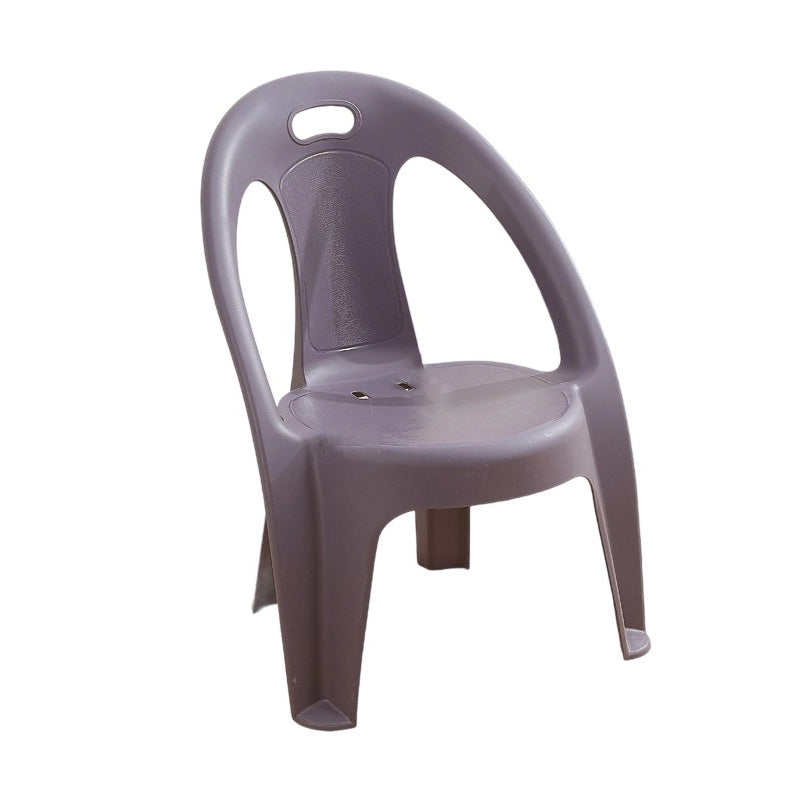 Modern Minimalist Round PP Stackable Backrest Armrest Kids Chair For Living Room