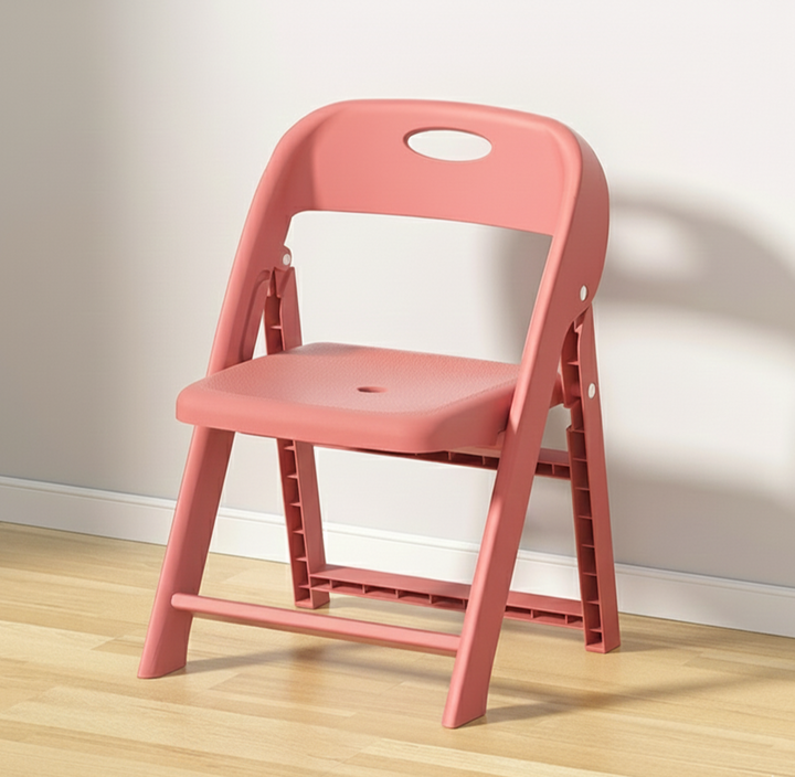 Modern Minimalist Square PP Foldable Backrest Kids Low Stool For Living Room