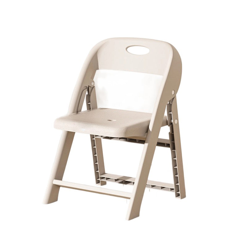 Modern Minimalist Square PP Foldable Backrest Kids Low Stool For Living Room