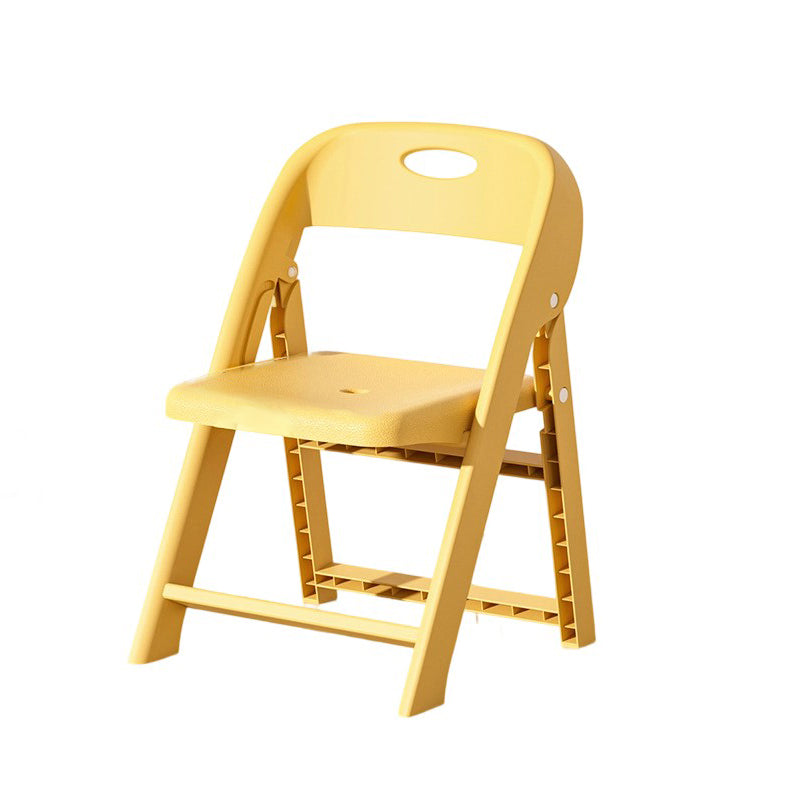 Modern Minimalist Square PP Foldable Backrest Kids Low Stool For Living Room