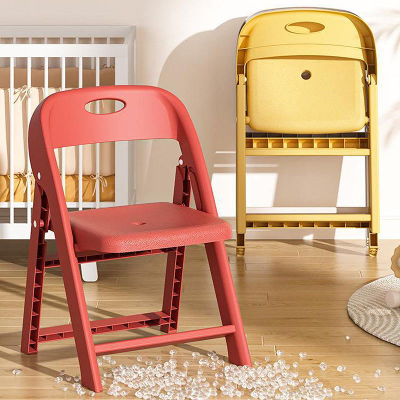 Modern Minimalist Square PP Foldable Backrest Kids Low Stool For Living Room