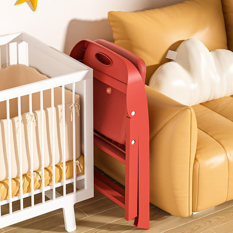 Modern Minimalist Square PP Foldable Backrest Kids Low Stool For Living Room