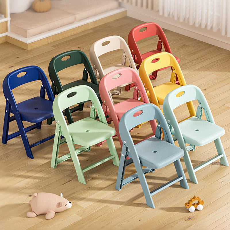Modern Minimalist Square PP Foldable Backrest Kids Low Stool For Living Room