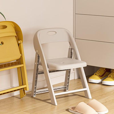 Modern Minimalist Square PP Foldable Backrest Kids Low Stool For Living Room