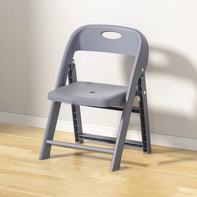 Modern Minimalist Square PP Foldable Backrest Kids Low Stool For Living Room