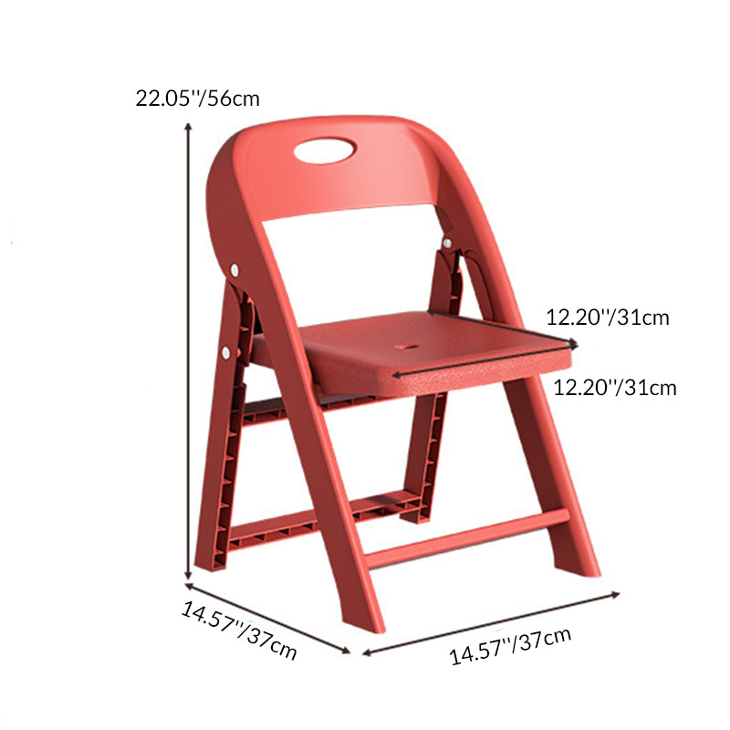 Modern Minimalist Square PP Foldable Backrest Kids Low Stool For Living Room