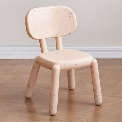 Modern Minimalist Square PE Backrest Kids Low Stool For Living Room