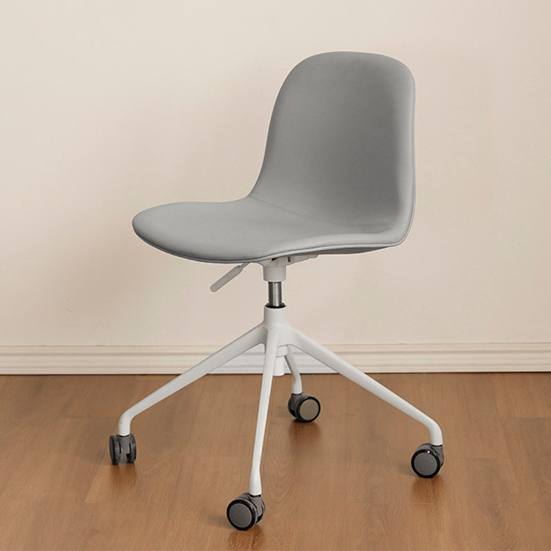 Contemporary Nordic Ergonomic Microfiber Leather Liftable Desk Chair Backrest Tilt Caster For Home Office