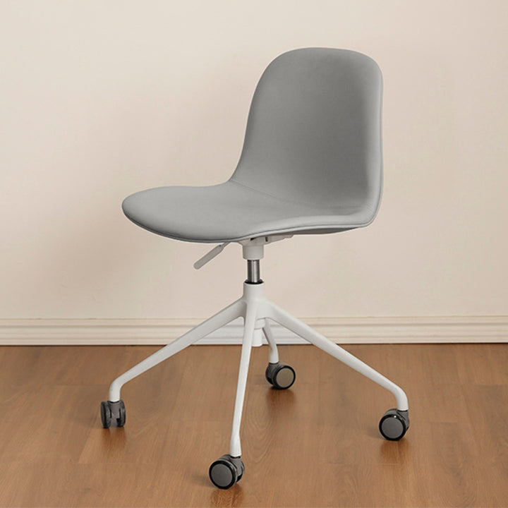 Contemporary Nordic Ergonomic Microfiber Leather Liftable Desk Chair Backrest Tilt Caster For Home Office