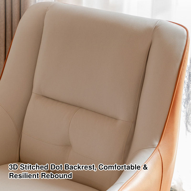 Contemporary Scandinavian Square Synthetic Fabric Upholstered Accent Chair Backrest Armrest For Living Room