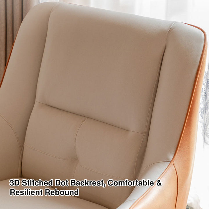Contemporary Scandinavian Square Synthetic Fabric Upholstered Accent Chair Backrest Armrest For Living Room