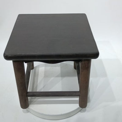 Tabouret bas portable rectangulaire en bois massif traditionnel japonais pour le salon 