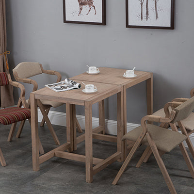 Modern Minimalist Curved Wood Fabric Upholstered PU Leather Linen Dining Chair Foldable Backrest Armrest For Living Room