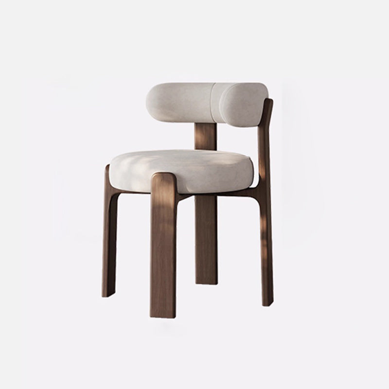 Dossier de chaise de salle à manger en éponge, style vintage traditionnel, en bois massif et coton-lin, pour salle à manger 