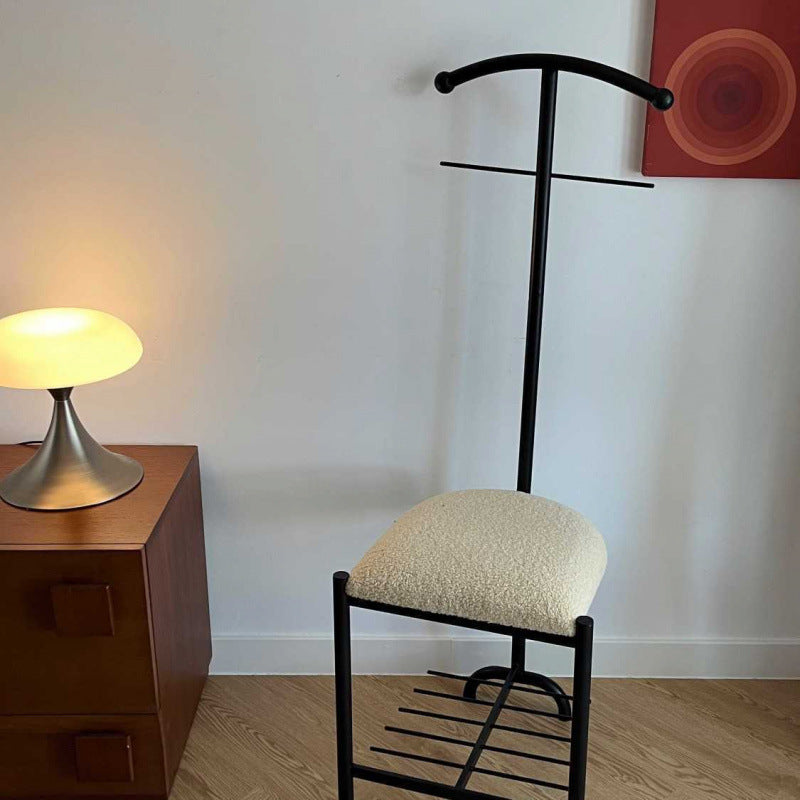 Modern Minimalist Carbon Steel Fabric Sponge Cushion Chair Backrest For Living Room