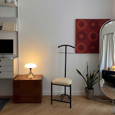 Modern Minimalist Carbon Steel Fabric Sponge Cushion Chair Backrest For Living Room