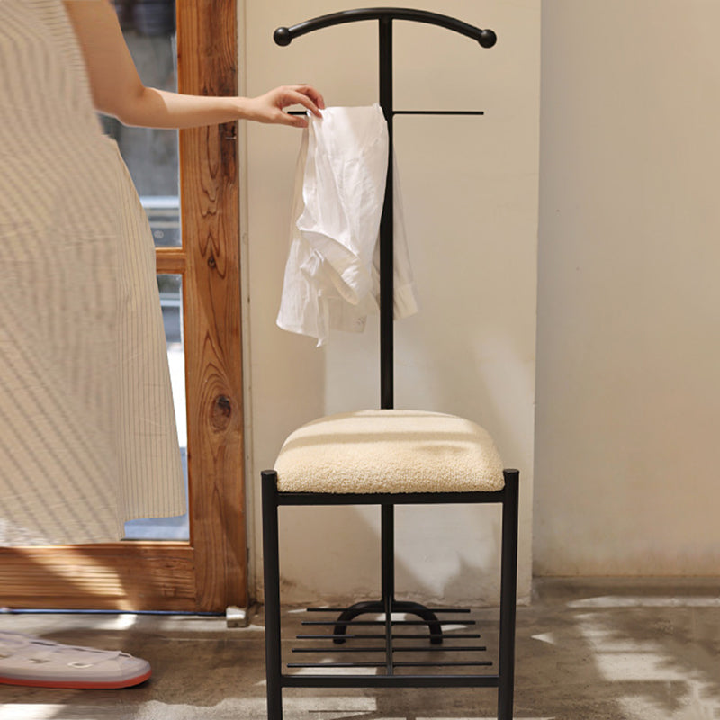Modern Minimalist Carbon Steel Fabric Sponge Cushion Chair Backrest For Living Room