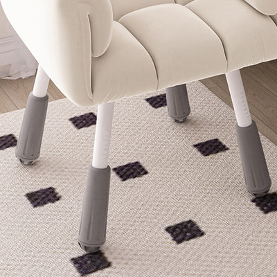 Modern Minimalist Rectangular Cushion Velvet Fabric Technical Fabric Metal Sponge Desk Chair Backrest Armrest For Home Office