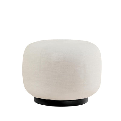 Modern Minimalist Round Cushion Cotton-Linen Solid Wood Sponge Low Stool For Living Room