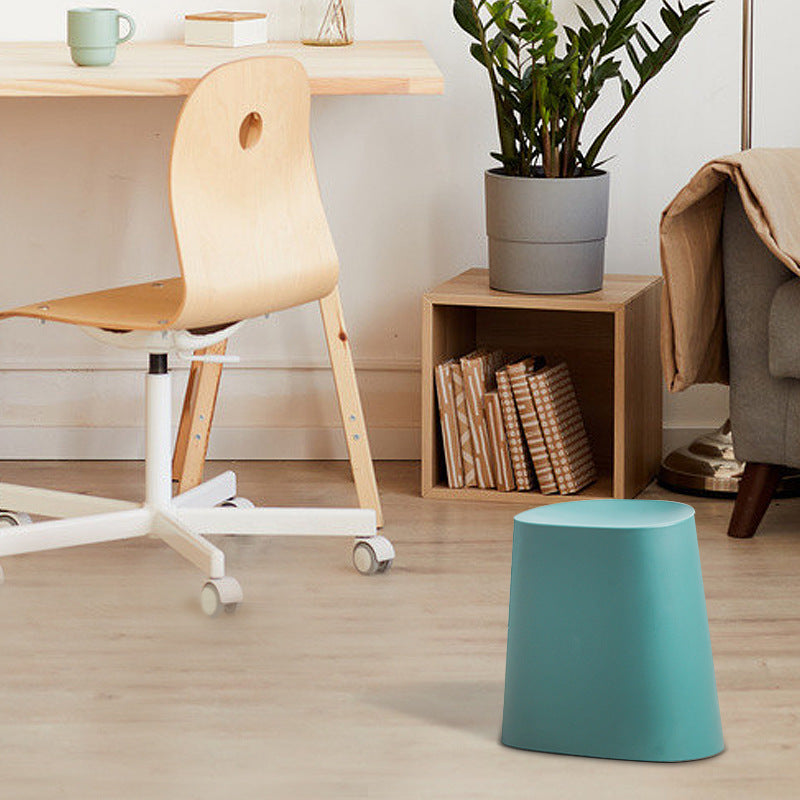 Modern Minimalist Trapezoidal Polypropylene Low Stool For Living Room