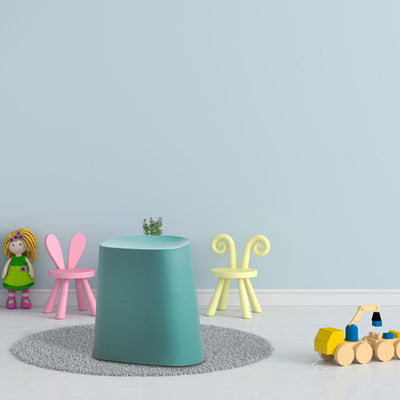 Modern Minimalist Trapezoidal Polypropylene Low Stool For Living Room