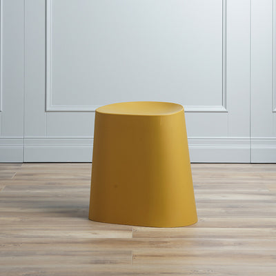 Modern Minimalist Trapezoidal Polypropylene Low Stool For Living Room