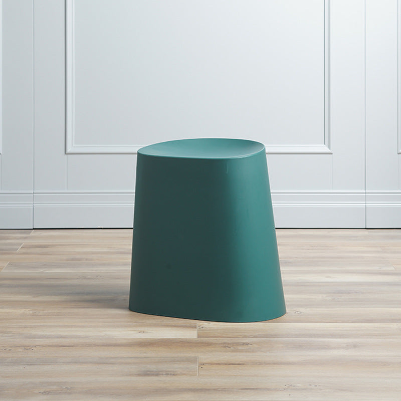 Modern Minimalist Trapezoidal Polypropylene Low Stool For Living Room