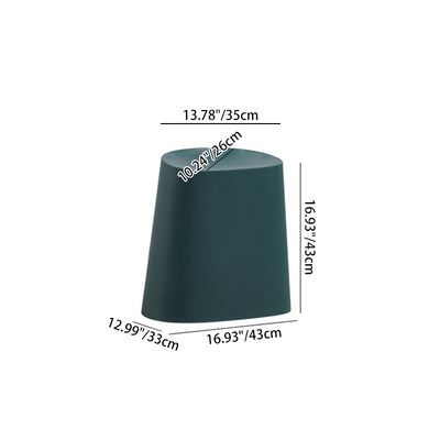 Modern Minimalist Trapezoidal Polypropylene Low Stool For Living Room