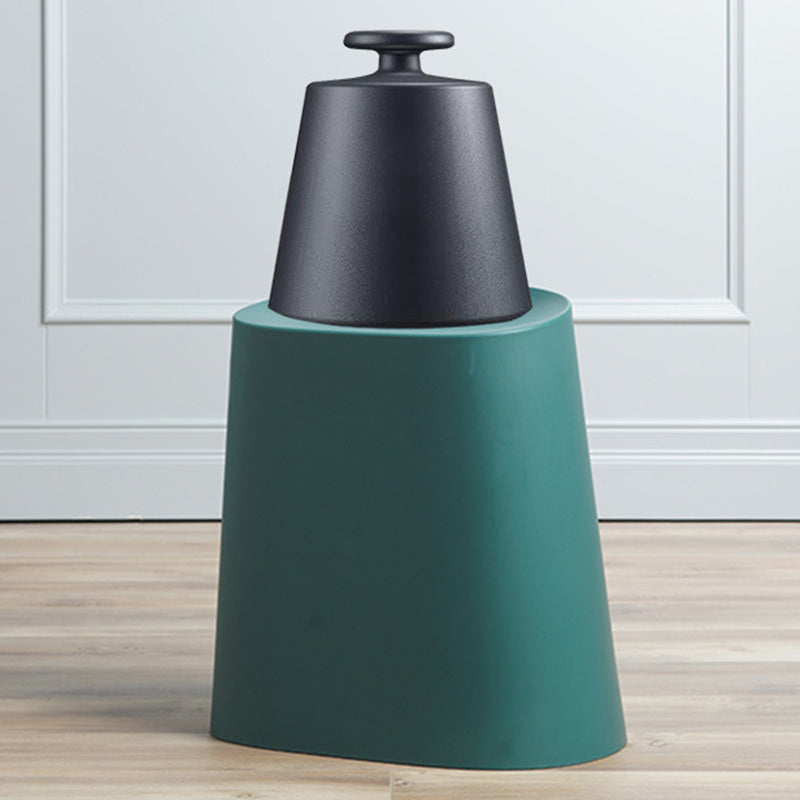 Modern Minimalist Trapezoidal Polypropylene Low Stool For Living Room