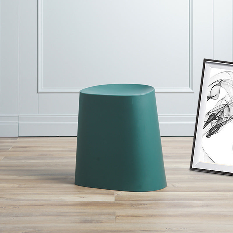 Modern Minimalist Trapezoidal Polypropylene Low Stool For Living Room