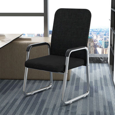 Modern Minimalist Square Mesh Polypropylene Steel Desk Chair Backrest Armrest For Home Office