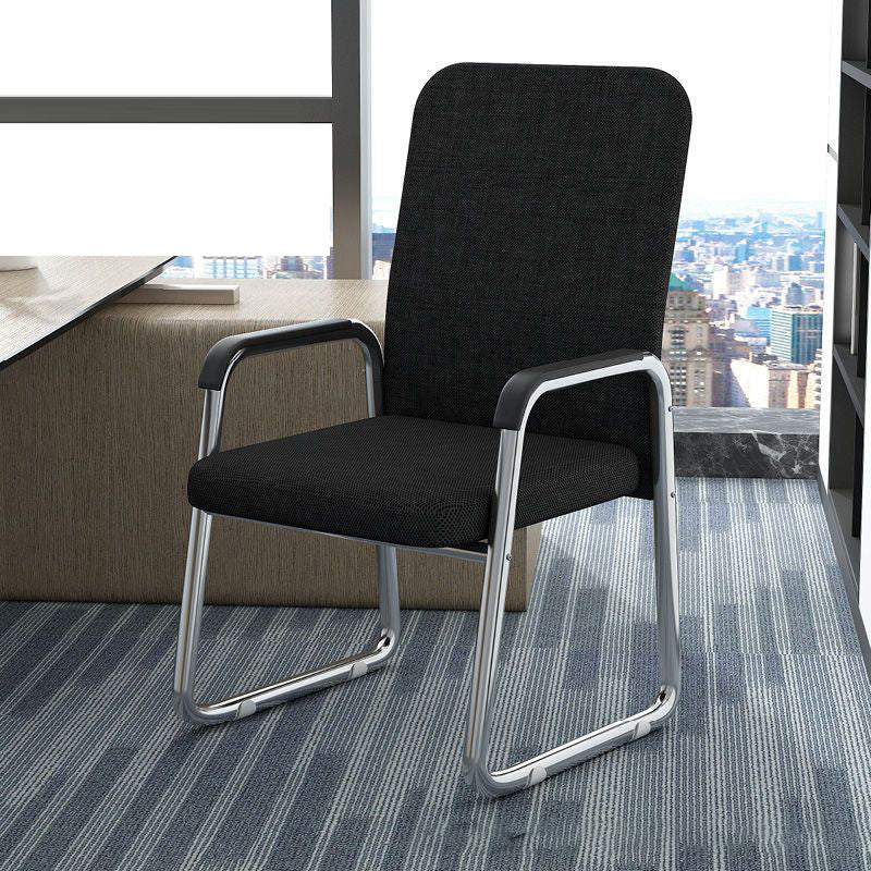 Modern Minimalist Square Mesh Polypropylene Steel Desk Chair Backrest Armrest For Home Office