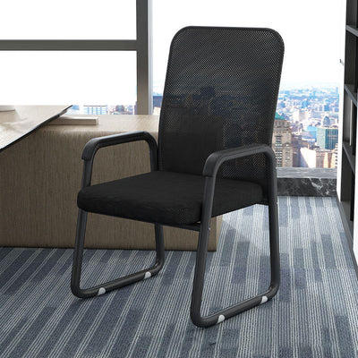 Modern Minimalist Square Mesh Polypropylene Steel Desk Chair Backrest Armrest For Home Office