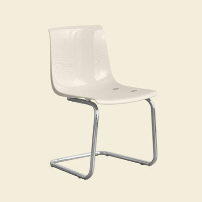 Modern Minimalist Curved Plastic Steel Dining Chair Backrest For Dining Room