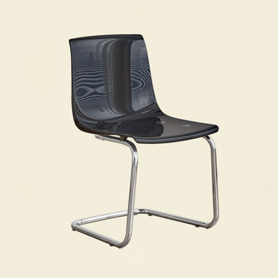 Modern Minimalist Curved Plastic Steel Dining Chair Backrest For Dining Room