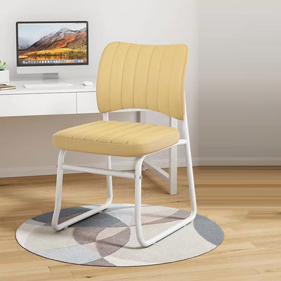 Modern Minimalist Square Seat Cushion Steel Synthetic Leather Sponge Latex Desk Chair Backrest For Home Office