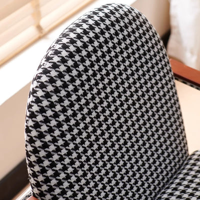 Modern Minimalist Rectangular Seat Cushion Stainless Steel Hemp Fabric Sponge Dining Chair Backrest Armrest For Dining Room
