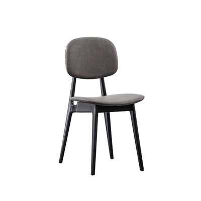 Modern Minimalist Curved Seat Cushion Polypropylene Technical Fabric Sponge Dining Chair Backrest For Dining Room
