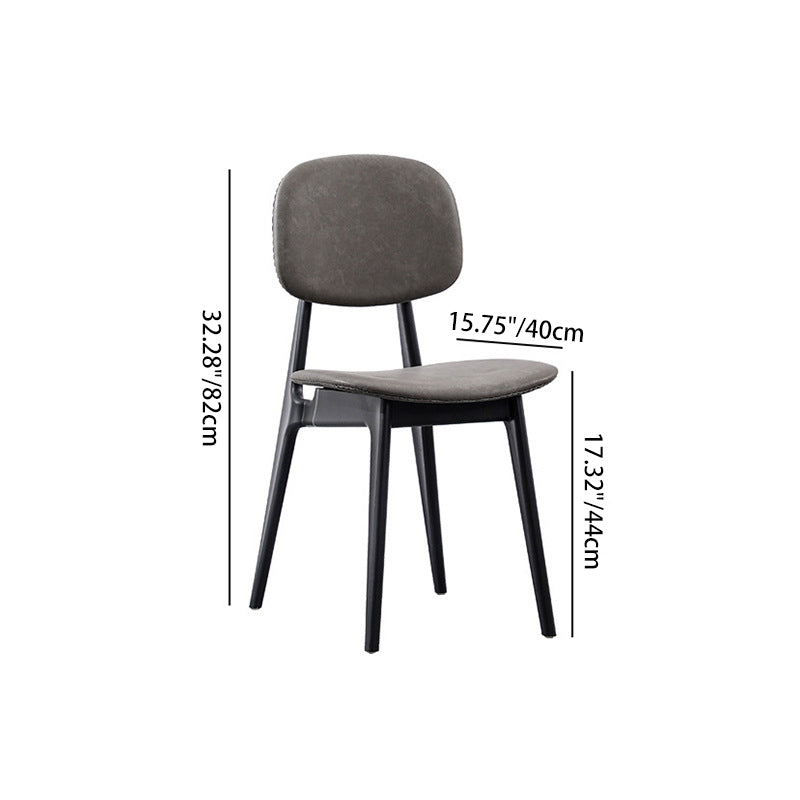 Moderner minimalistischer Esszimmerstuhl mit gebogenem Sitzkissen aus Polypropylen, Kunstfaserbezug, Schaumstoff und Rückenlehne für das Esszimmer 