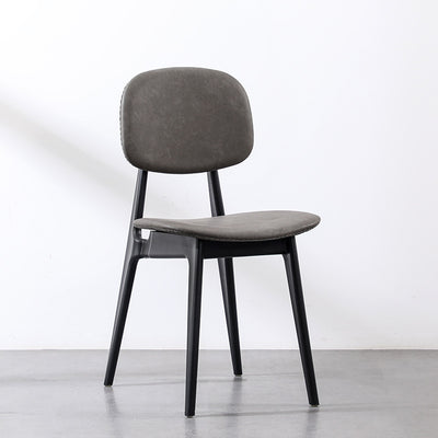 Modern Minimalist Curved Seat Cushion Polypropylene Technical Fabric Sponge Dining Chair Backrest For Dining Room