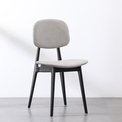 Modern Minimalist Curved Seat Cushion Polypropylene Technical Fabric Sponge Dining Chair Backrest For Dining Room
