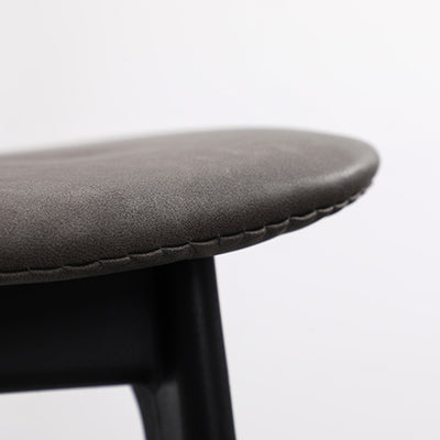 Modern Minimalist Curved Seat Cushion Polypropylene Technical Fabric Sponge Dining Chair Backrest For Dining Room