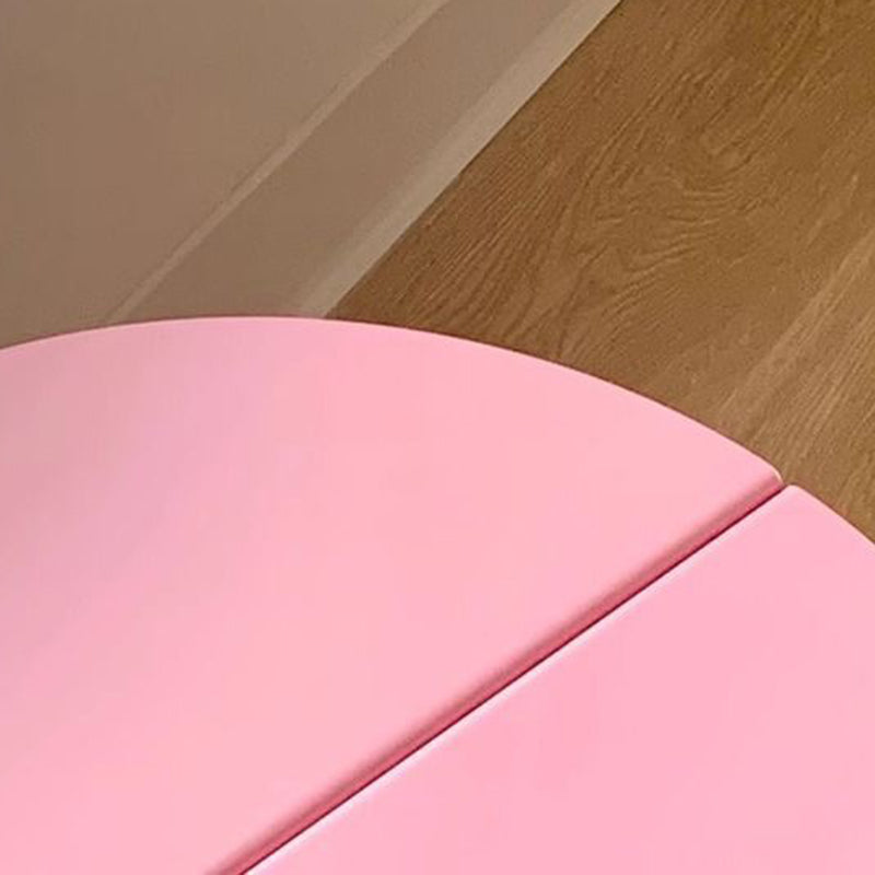 Modern Minimalist Round Metal End Table 2-Leg For Living Room