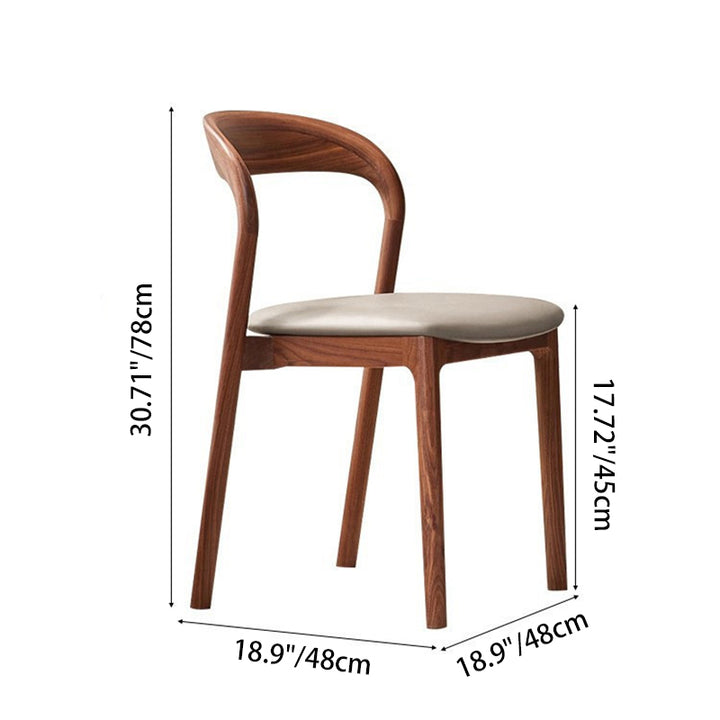 Coussin de siège carré minimaliste moderne en microfibre cuir bois massif éponge dossier de chaise de salle à manger pour salle à manger 
