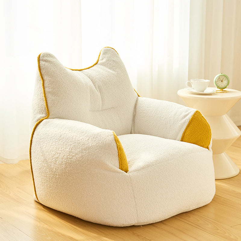 Contemporary Creative Teddy Fleece Fabric Animal Shaped Sofa Backrest Armrests For Living Room