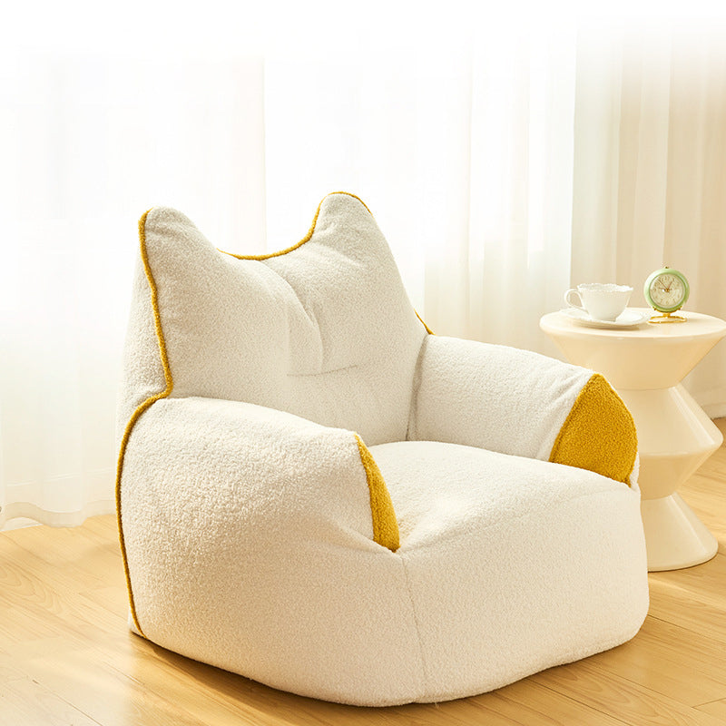 Contemporary Creative Teddy Fleece Fabric Animal Shaped Sofa Backrest Armrests For Living Room